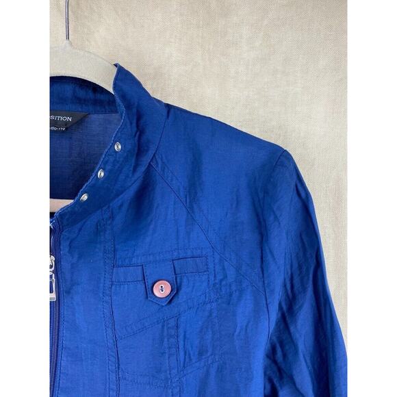 Position Full Zip Lightweight Womens Stylish Jacket Windbreaker Size Small - Picture 3 of 11